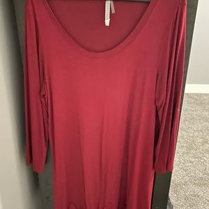 Dress with lace detail at bottom.